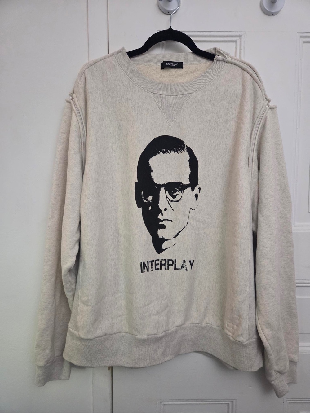 Undercover Jun Takahashi Cream Exchange Crewneck Sweatshirt with Bill Evans